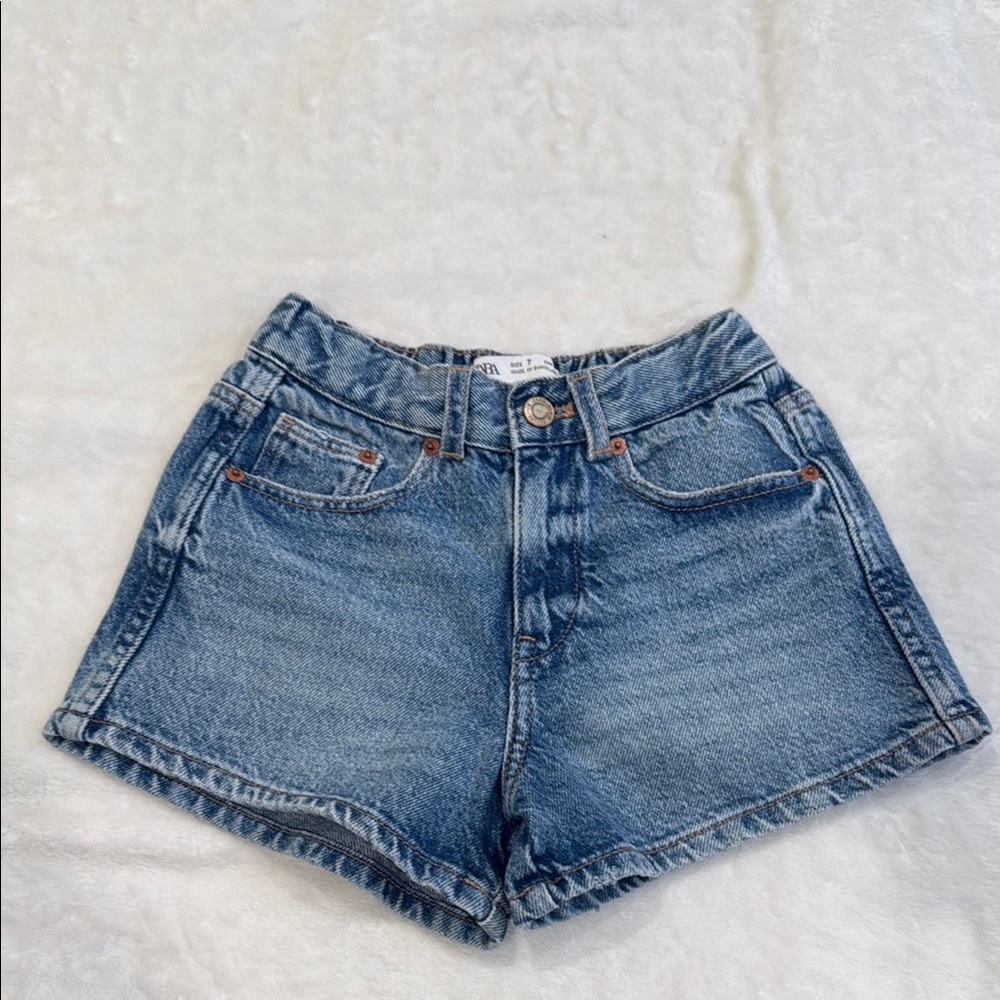 Classic Blue Denim Shorts